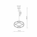 Light Prestige Lampa wisząca Kandor czarna LED CCT