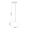 Light Prestige Lampa wisząca Nube 30cm biała