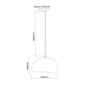 Light Prestige Lampa wisząca Nube 40cm biała