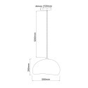Light Prestige Lampa wisząca Nube 50cm biała