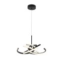 Light Prestige Lampa wisząca Spider 48 cm czarna LED CCT
