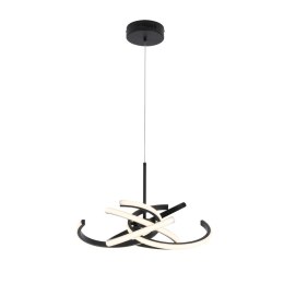 Light Prestige Lampa wisząca Spider 48 cm czarna LED CCT