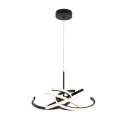 Light Prestige Lampa wisząca Spider 58 cm czarna LED CCT