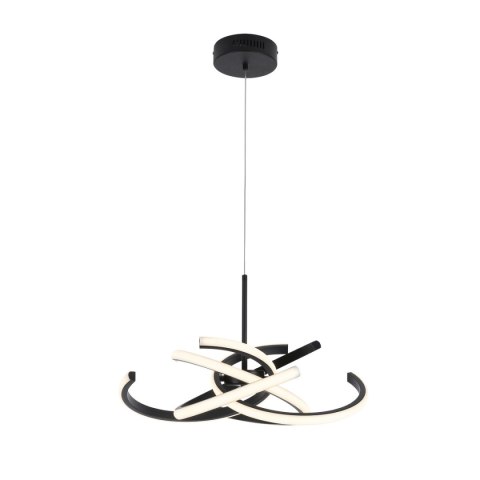 Light Prestige Lampa wisząca Spider 58 cm czarna LED CCT