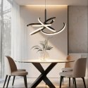 Light Prestige Lampa wisząca Spider 58 cm czarna LED CCT