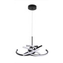 Light Prestige Lampa wisząca Spider 58 cm czarna LED CCT