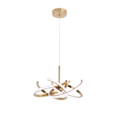Light Prestige Lampa wisząca Spider 58 cm złota LED CCT