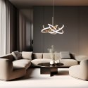 Light Prestige Lampa wisząca Spider 58 cm złota LED CCT