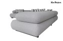 MaMaison sofa narożna ogrodowa ALEXANDER 4 szara (poduszki i pokrowiec w zestawie)