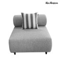 MaMaison sofa narożna ogrodowa ALEXANDER 4 szara (poduszki i pokrowiec w zestawie)