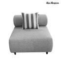 MaMaison sofa narożna ogrodowa ALEXANDER szara (poduszki i pokrowiec w zestawie)