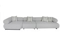 MaMaison sofa ogrodowa ALEXANDER szara (poduszki i pokrowiec w zestawie)