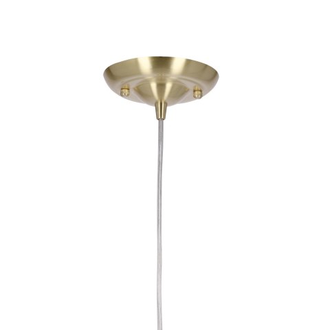 Prima gold lampa wisząca złoty satynowy 1x60w e27 abażur czarny