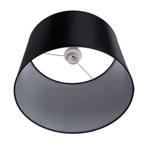 Prima gold lampa wisząca złoty satynowy 1x60w e27 abażur czarny