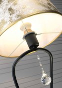 SARIA LAMPA KINKIET 1X6W E14 LED+8W LED CZARNO ZŁOTY APETI