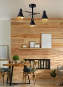 LESS LAMPA WISZĄCA 3X40W E14 CZARNY MATOWY