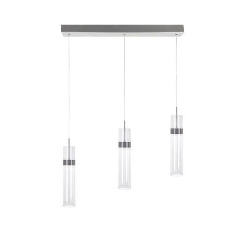 Light Prestige Lampa wisząca Ambiente 3 srebrna LED CCT