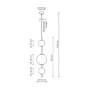 Light Prestige Lampa wisząca pionowa Dorado złota LED CCT