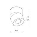 Light Prestige Ruchoma oprawa natynkowa Brema biała LED CCT