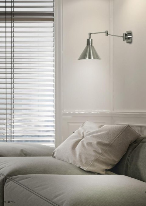 COPENHAGEN LAMPA KINKIET 1X40W E14 SATYNA