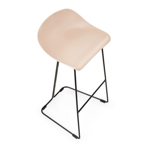 Hoker CARO BAR stołek barowy beżowy 75 cm