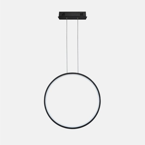 Lampa wisząca Ledowe Okręgi No.1 X 60cm czarna 3k ściemnialna DALI