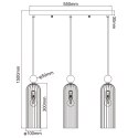 Light Prestige Lampa wisząca Piega 3 amber 3xE14
