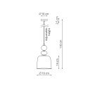 Light Prestige Lampa wisząca Tropea bursztynowa 1xE27