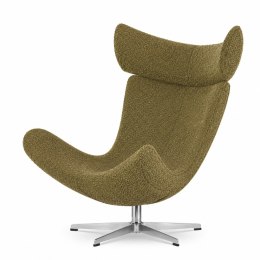 Fotel Larvik styl industrialny do salonu obrotowy w tkaninie Egon Fabb (Egon 69) Oliwkowy Fabb (Egon 69) Oliwkowy Fabb
