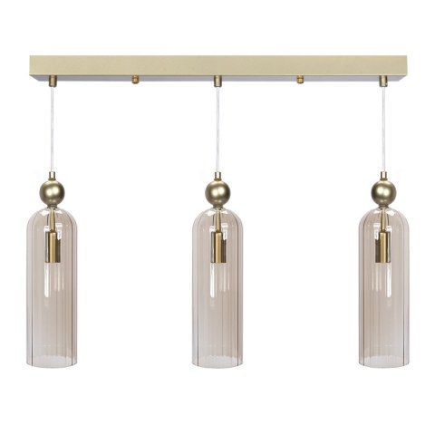 Lampa Dekoracyjna Wisząca AM202 3xE14 Złota REGINA