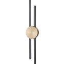Lampa ścienna CENTRO 122 cm - LED, czarno mosiężny
