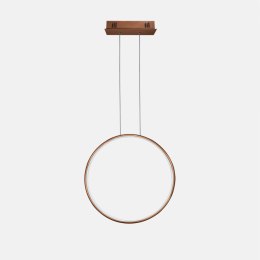 Lampa wisząca Ledowe Okręgi No.1 X 40cm 4k miedziana ściemnialna