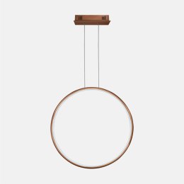 Lampa wisząca Ledowe Okręgi No.1 X 80cm 4k miedziana