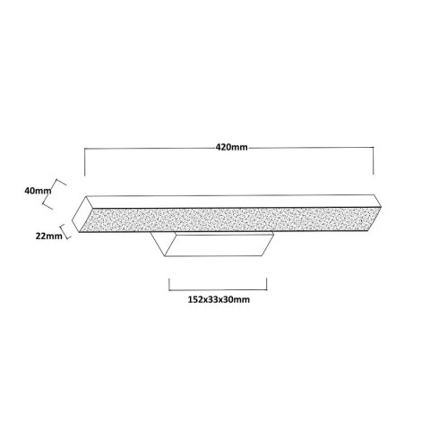Light Prestige Kinkiet Aqua 42 cm biały IP44 LED CCT