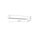 Light Prestige Kinkiet Ibros 63 cm czarny IP44 LED CCT