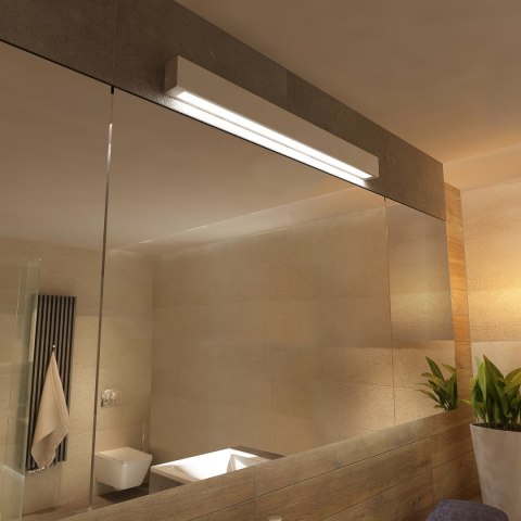 Light Prestige Kinkiet Ibros 93 cm biały IP44 LED CCT