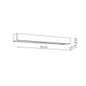 Light Prestige Kinkiet Ibros 93 cm biały IP44 LED CCT