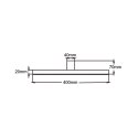 Light Prestige Kinkiet Nevada 40 cm biały IP44 LED 4000K