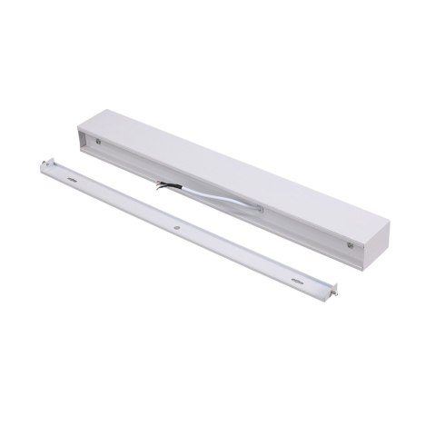 Light Prestige Lampa sufitowa Ibros 63 cm biała 18W IP44 LED CCT