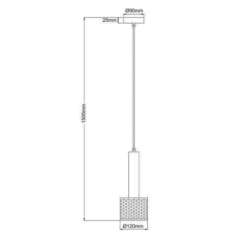 Light Prestige Lampa wisząca Amo czarna 1xE27