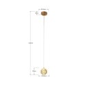 Light Prestige Lampa wisząca Brillant 1 złota LED CCT
