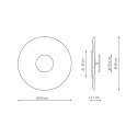 Light Prestige Plafon COCO 60 cm coffee LED