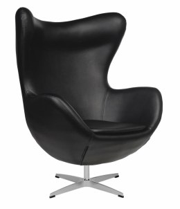 Fotel Jajo czarna skóra 06 Premium ( Rozmiar: uniwersalny )
