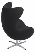 Fotel Jajo czarny kaszmir 1 Premium ( Rozmiar: uniwersalny )