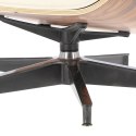 Fotel Vip biały/rosewood/srebrna baza ( Rozmiar: uniwersalny )