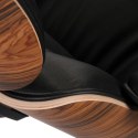 Fotel Vip czarny/rosewood/standard base ( Rozmiar: uniwersalny )