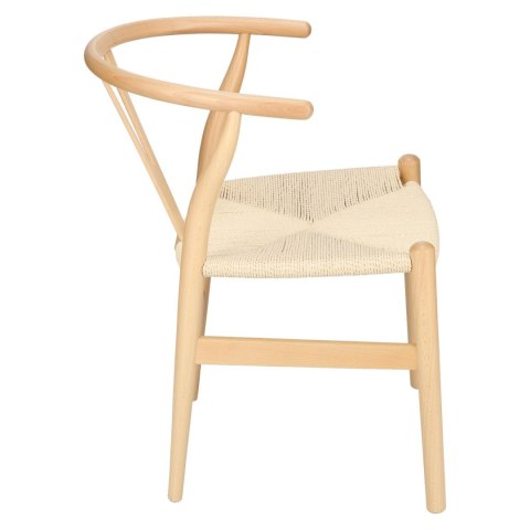 Krzesło Wicker Naturalne Naturalne inspi rowane Wishbone ( Rozmiar: uniwersalny )