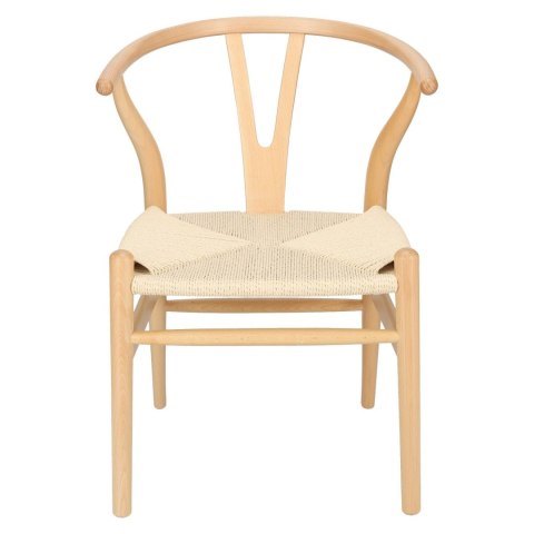 Krzesło Wicker Naturalne Naturalne inspi rowane Wishbone ( Rozmiar: uniwersalny )