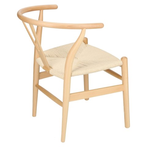 Krzesło Wicker Naturalne Naturalne inspi rowane Wishbone ( Rozmiar: uniwersalny )