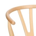 Krzesło Wicker Naturalne Naturalne inspi rowane Wishbone ( Rozmiar: uniwersalny )